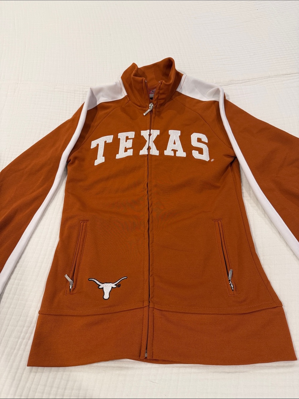 Texas Longhorns Burnt Orange Full-Zip Jacket Size Small College Football - Picture 2 of 5